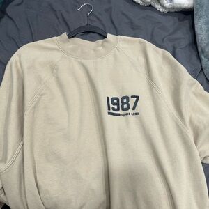 Beige Just Attitude 1987 Long Sleeve